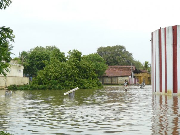 Nallur Kandasamy Temple Jaffna after Cyclone Nisha November 2008