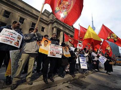 Toronto protest by Sri Lankan Tamils March 2009 The Toronto Star