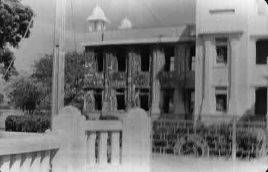 Jaffna Public Library after May 31 June 1 1981 fire that destroyed it along with 97,000 irreplacable Tamil books & documents cultural genocide Sri Lanka Jaffna Municipal Library