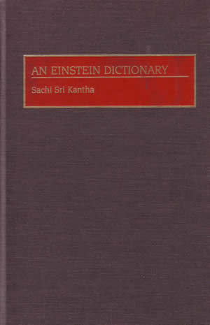 An Einstein Dictionary by Sachi Sri Kantha front cover