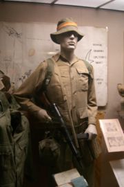 Lieutenant David McMurtrie's jungle service dress of the 1st Battalion Somerset Light Infantry.