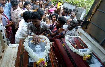 Seventeen tsunami aid workers were shot dead by government forces in Mutur (Tamil Guardian, April 25, 2007)