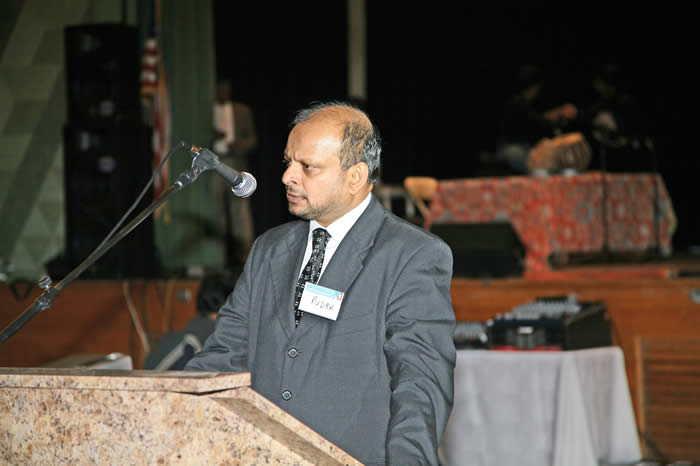 V Rudrakumaran delivering eulogy for SP Tamilselvan Thamilchelvan November 10 2007