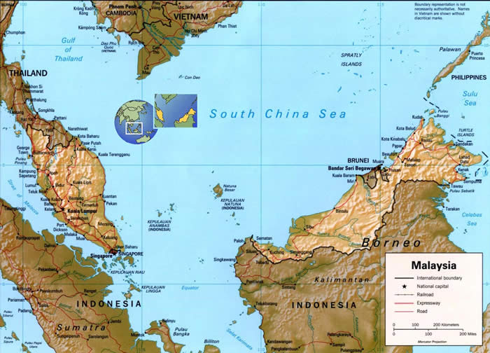 Malaysia map