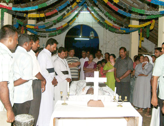 Fr. M X Karunaratnam April 20, 2008 St. Theresa's Church Kilinochchi