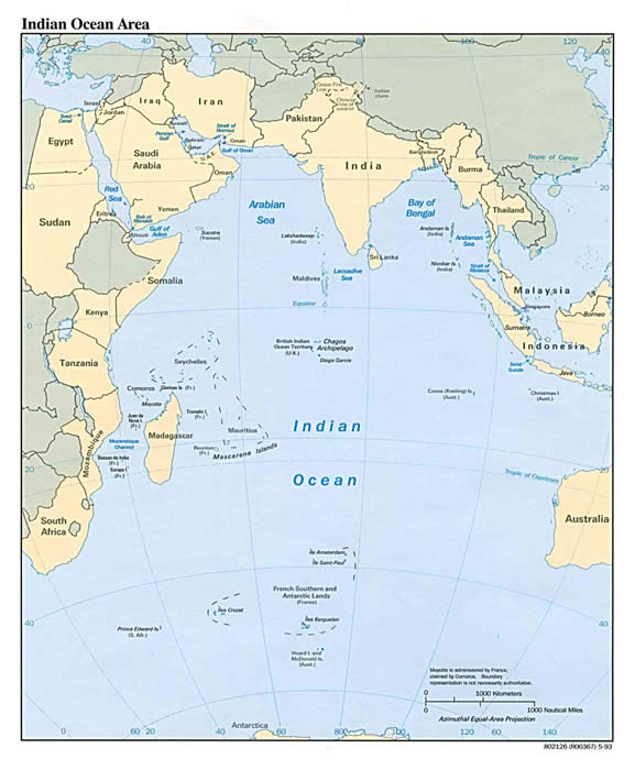 Indian Ocean Map
