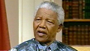 Former South African President Nelson Mandela