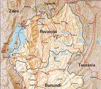 Map of Rwanda