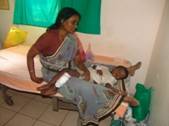 Artillery shelling of Mullaitivu General Hospital Vanni Sri Lanka August 8 2008