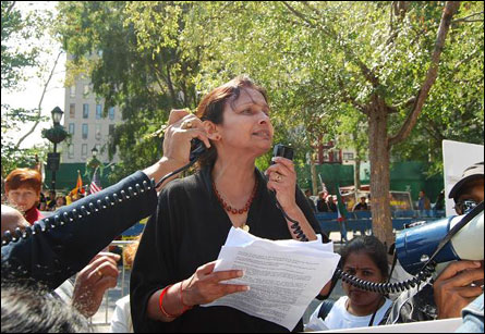 Usha Sri-Skanda-Rajah Speaking at UN Rally September 24, 2008