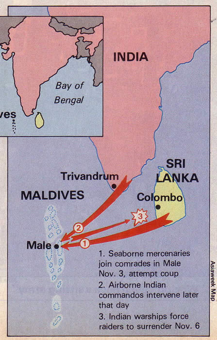 Maldives Coup Asiaweek November 18 1988