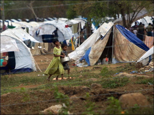 Vavuniya Tamil IDP detention center May 24 2009