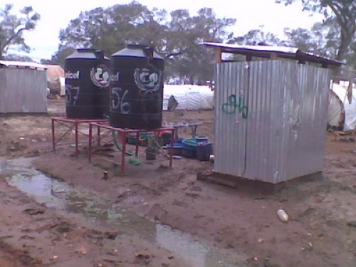 Manik Farm flooding August 15 2009 Vavuniya Sri Lanka Tamil detention camp