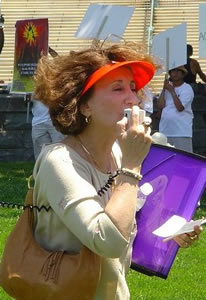 Dr. Ellyn Shander peace rally 2009 Washington DC