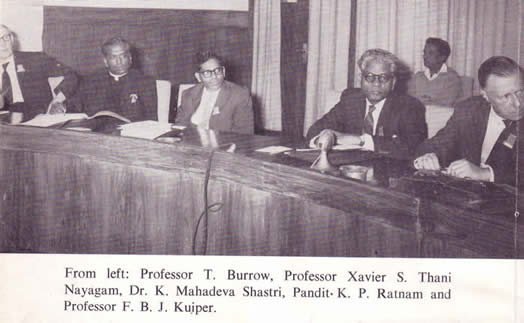 Inaugural Meeting of IATR in New Delhi Jan 7 1964 International Association of Tamil Research