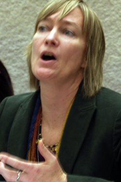 Yolanda Foster of Amnesty Intl March 2011 UN Human Rights Commission
