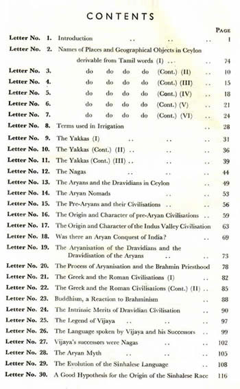 The Sinhalese of Ceylon and the Aryan Theory by Samuel Livingstone table of contents