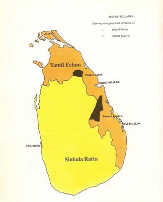 The misappropriated areas of Padavil Kulam, Thamban Kadavai and Gal Oya Sri Lanka Tamil province homeland