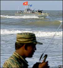 Tamil Tiger naval boat