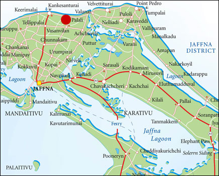 Jaffna peninsula Tamilnet